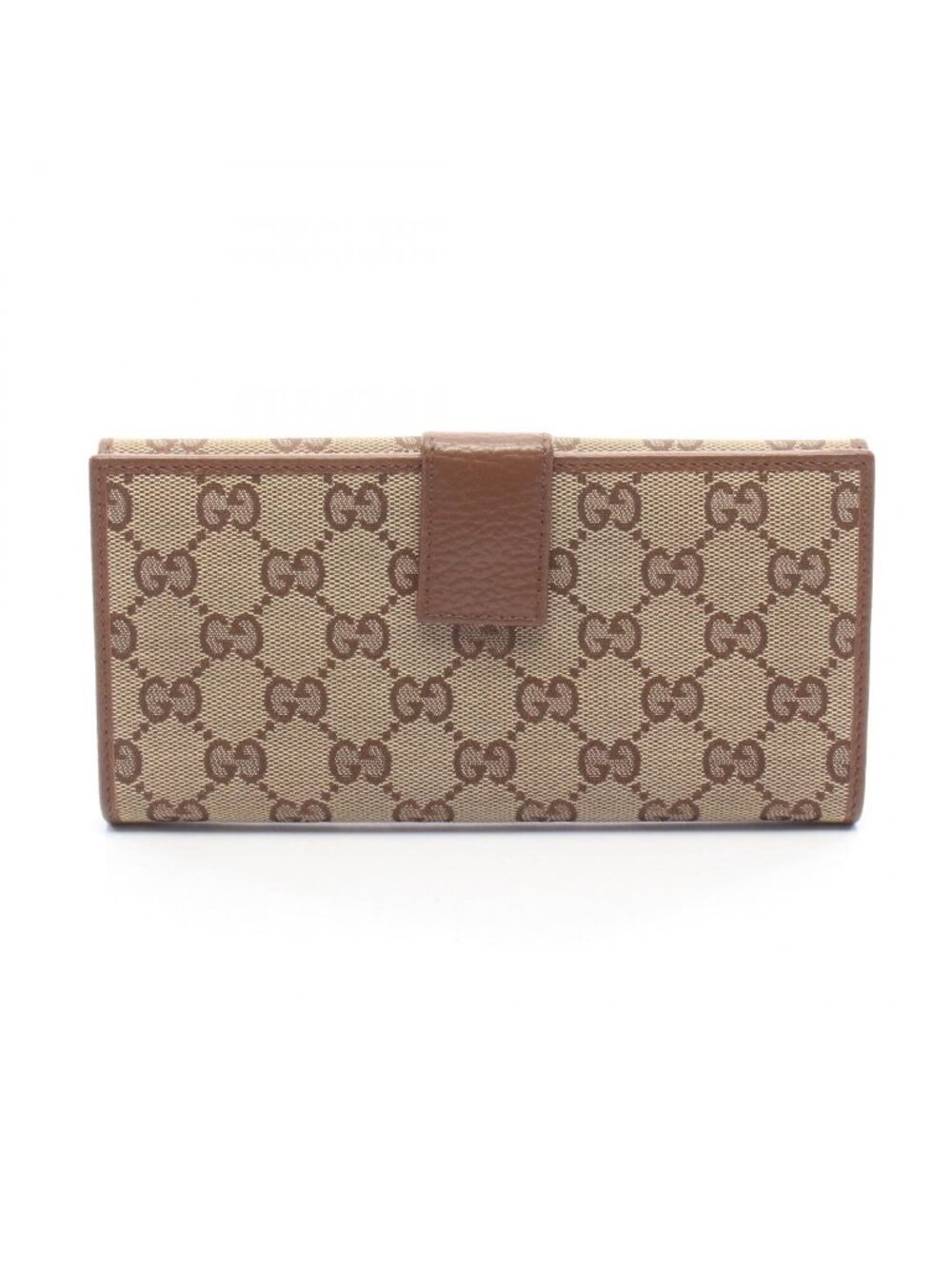 Gucci Snap Wallet GG Canvas Beige Brown